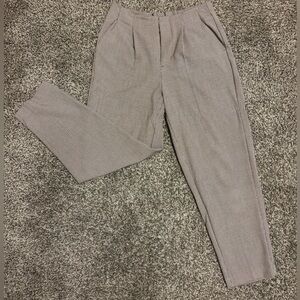 Women's A New Day Tapered Ankle Pants (brown plaid) - size 8